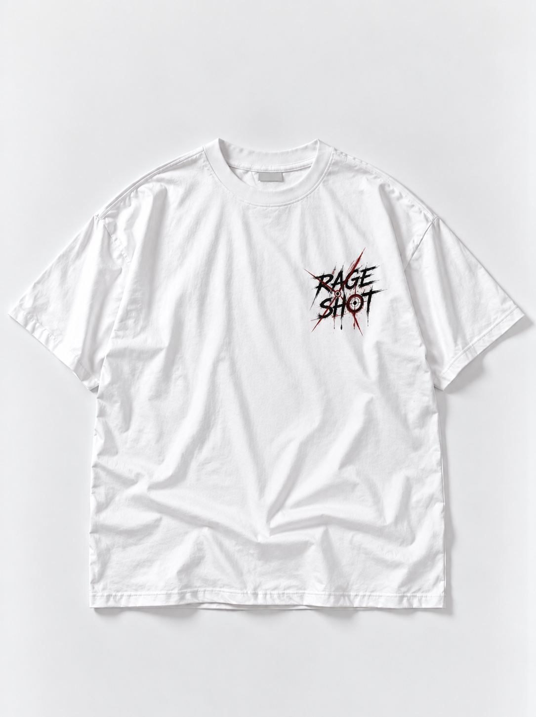 Rage Shot Oversized Tshirt - White