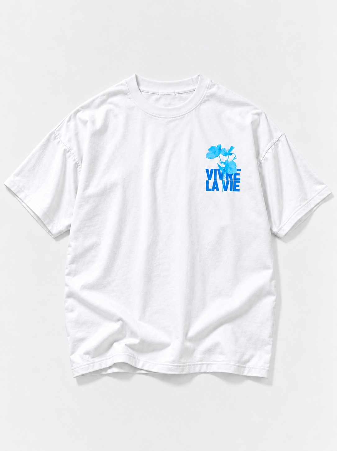 Vivre La Vie Oversized Tshirt - White