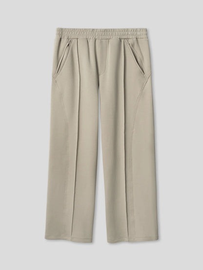 Lightweight Straight Pants - Stone Beige