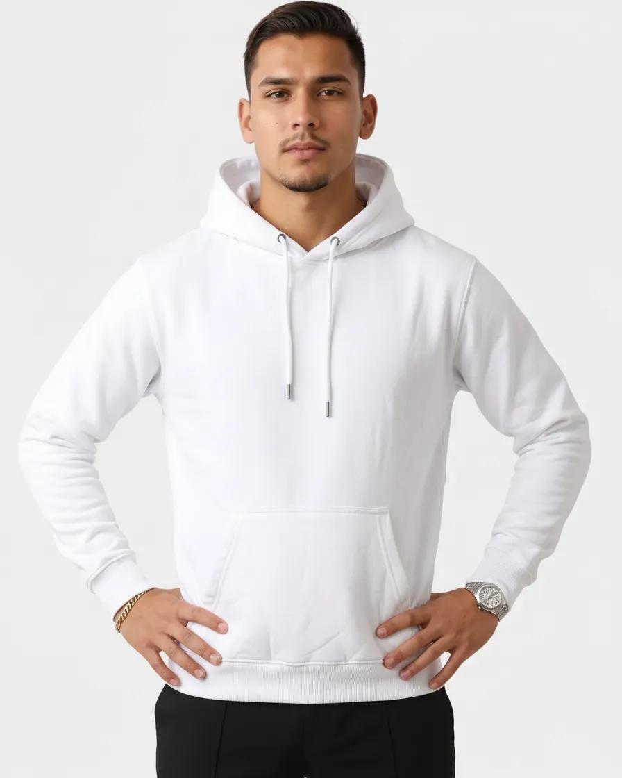 Fluid Essentials Regular Fit Hoodie - White