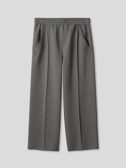 Lightweight Straight Pants - Charcoal Grey