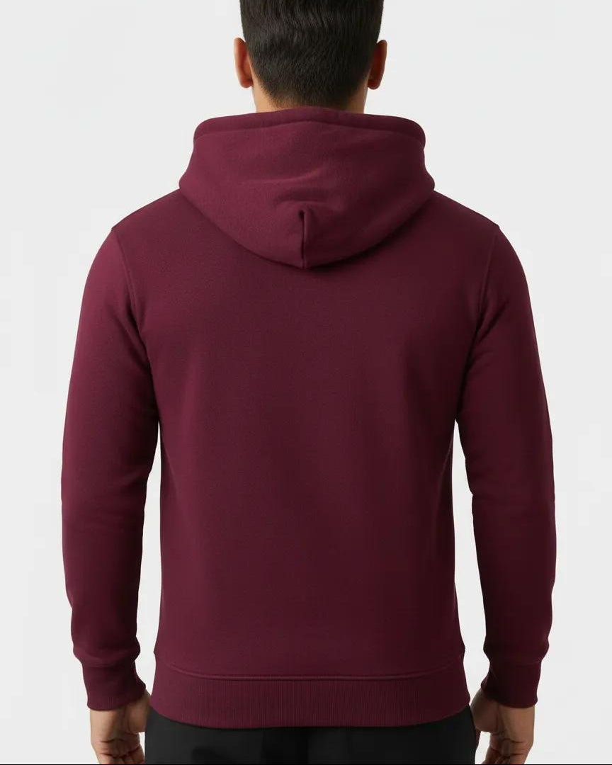 Fluid Essentials Regular Fit Hoodie - Maroon